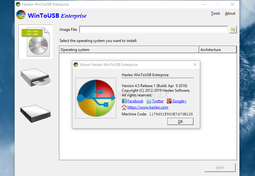 already has a version of windows installed wintousb